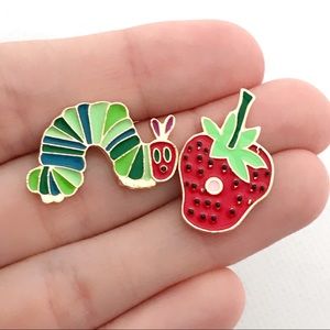 very hungry caterpillar pin set